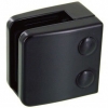 Pince à verre ZAMAC Noir RAL9005- CARREE - 55 x 55 mm - Verre 8.76 - 4/4/2 