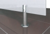 Pied inox sol/verre pour fixation de paroi de verre 8 à 12mm